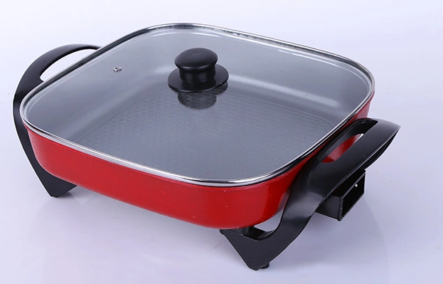 红双喜韩式方锅 直供多功能电热锅电火锅批发 家用四方形锅电.