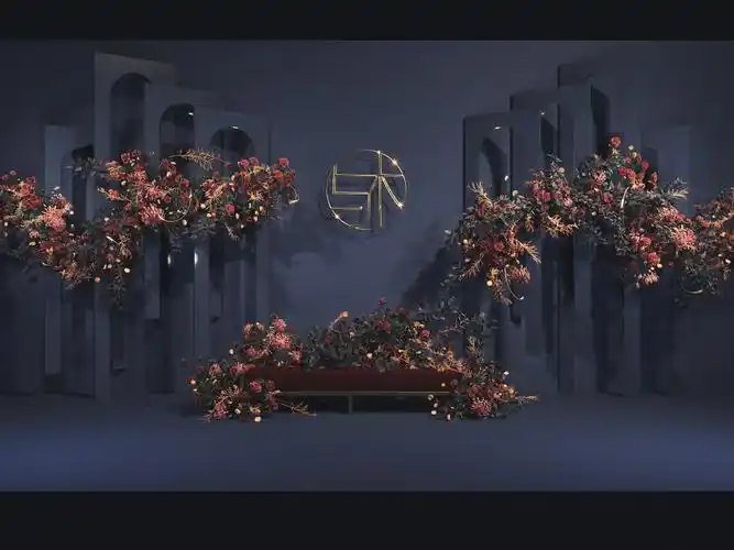 3d婚礼效果图 花艺|空间|舞台美术|与木空间设计 - 原创作品 - 站酷