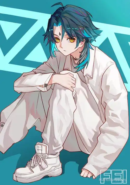 一个白衣魈-原神社区-米游社