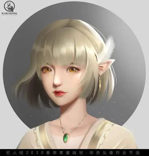 匠人绘20春游戏原画零基础班头像作业节选vol2