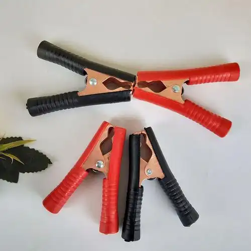 搭线夹汽车电瓶夹鳄鱼夹充电夹测试电线夹接线端子搭电线搭火线夹