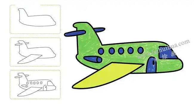 飞机简笔画