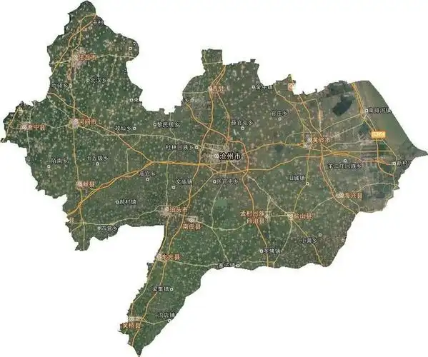 河北省沧州市谷歌卫星地图下载