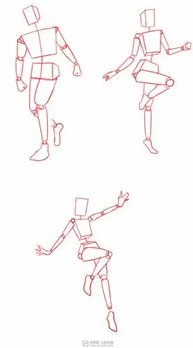 rh-13-175 栩栩 写生方块人—人体结构方块提高练习