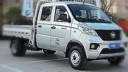 福田祥菱v3双排座cng双燃料栏板微卡