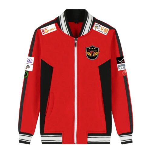 skt战队faker同款队服skt1新款队服s10卫衣棒球服skt1衣服男外套