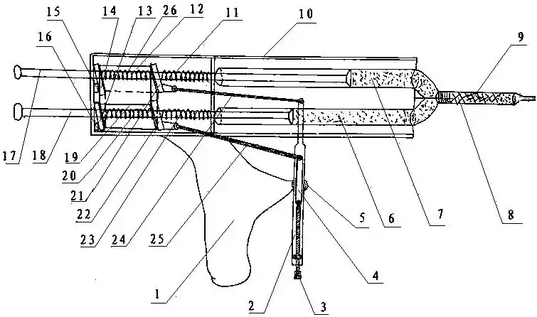 cn207405962u_一种手动可调双管胶枪失效