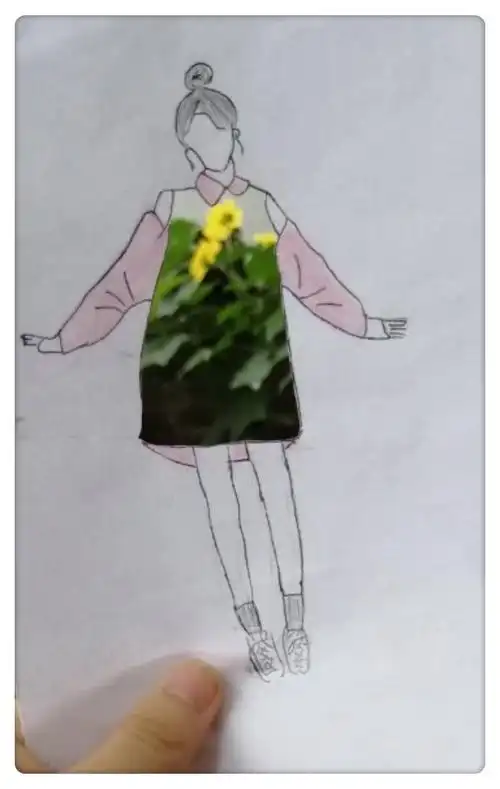 菊潭学校中学部美术活动—创意镂空画摄影