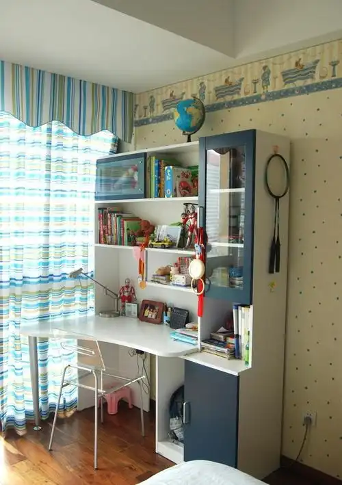 混搭儿童卧室书房装修效果图