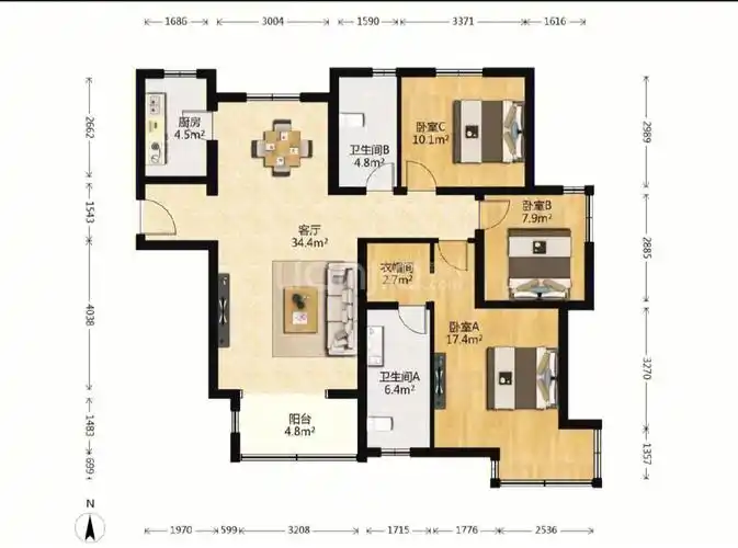 大兴中建国际港496w14139平南北东向