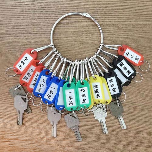 钥匙串钥匙盘圆盘钥匙环圈钥匙扣收纳钥匙包租婆钥匙圈锁匙牌标签