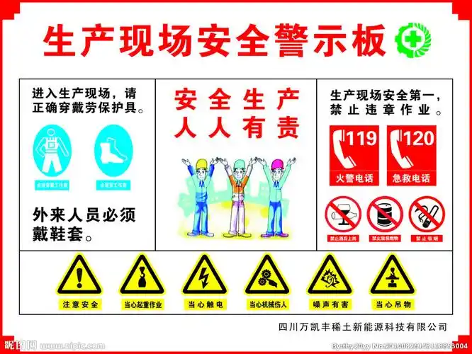 安全生产警示牌图片