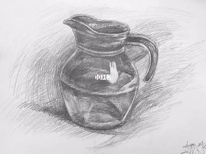如何刻画素描玻璃质感教程