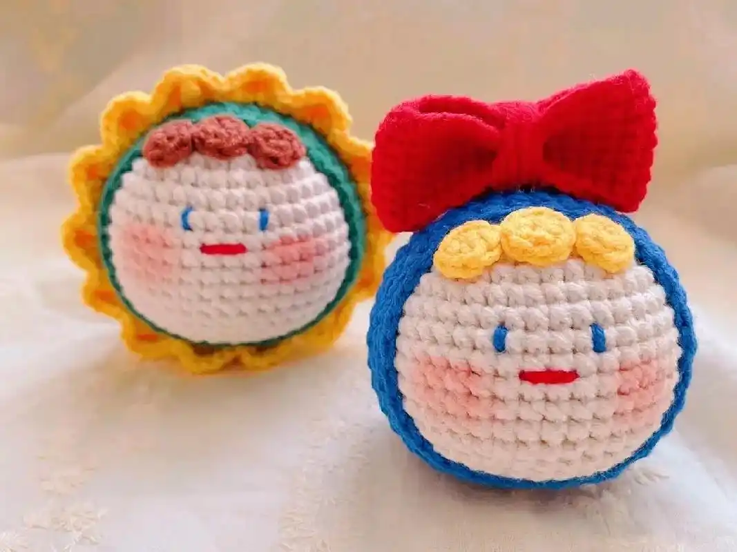 每个团子都是圆滚滚,可爱爱#团子图解#钩针编织 - 抖音