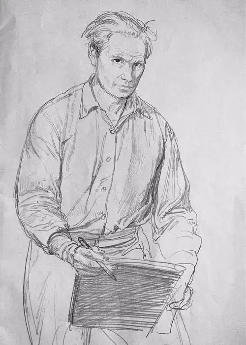 苏里科夫美院教授尼康索罗明速写作品