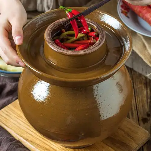 旧弄房老式泡菜坛子四川家用菜泡菜坛土陶酸菜坛加厚腌陶瓷罐陶罐