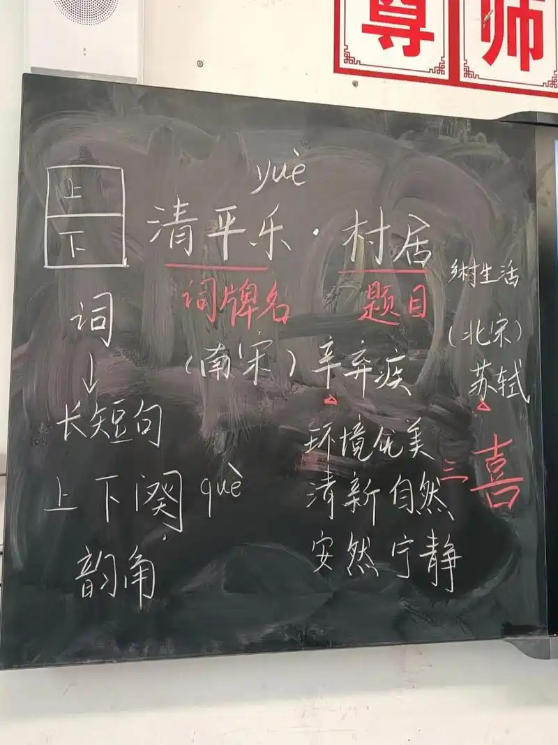 《清平乐.村居》常规课板书 常规课板书