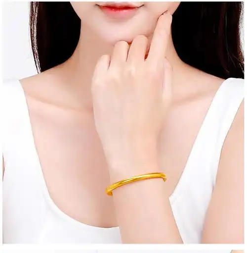 喜福龙 黄金手镯古法传承金手镯足金999.