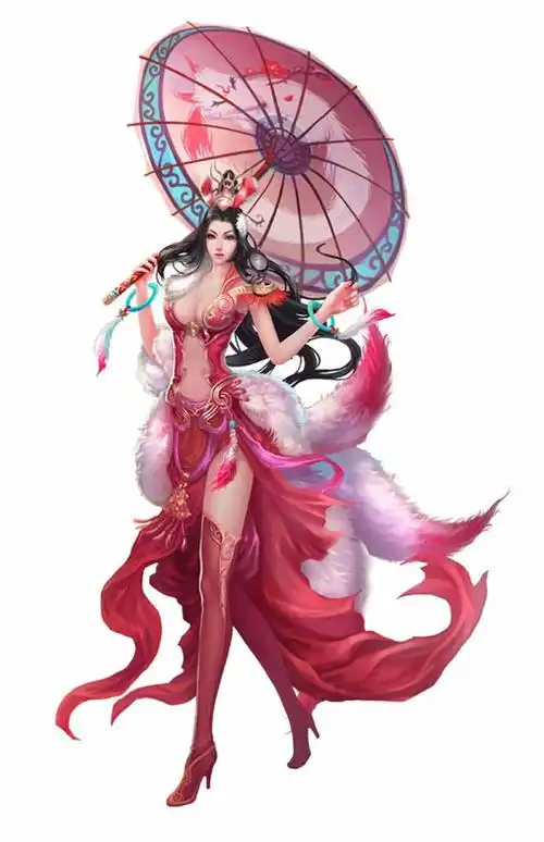 3d神话风角色扮演类端游仙尘传说游戏原画