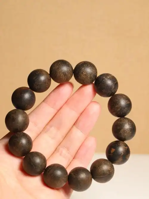 小藏品沉水级惠安系沉香老料16mm男士手串