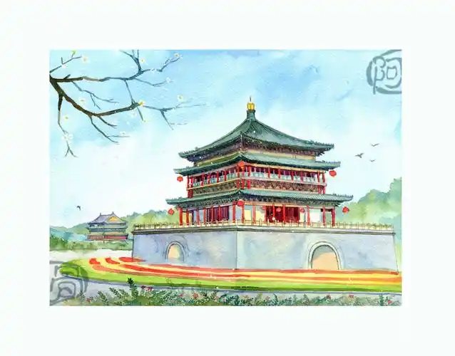 手绘城市系列——《陕西》