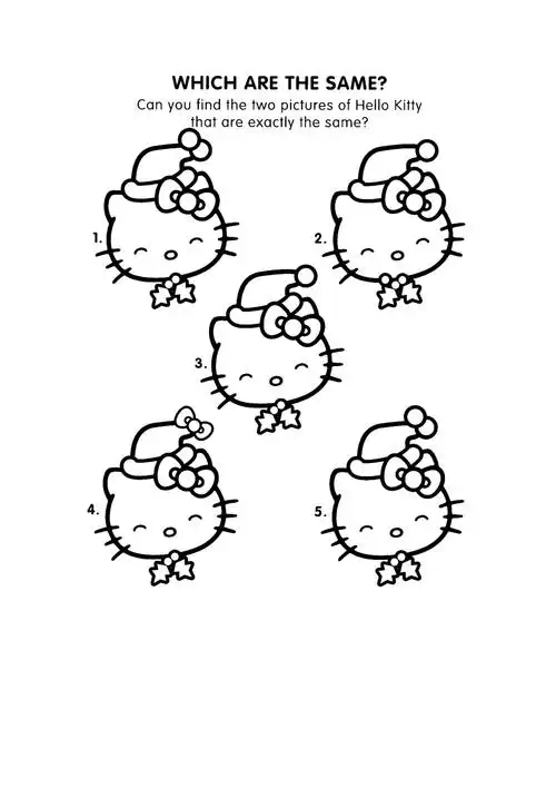 hello kitty儿童填色画_第1页