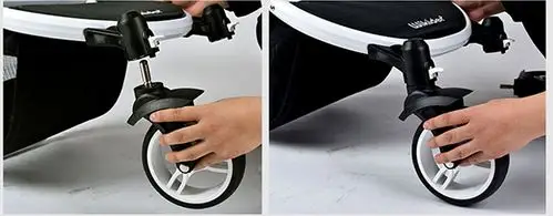 威可迪婴儿车前轮定万向轮的安装与拆卸