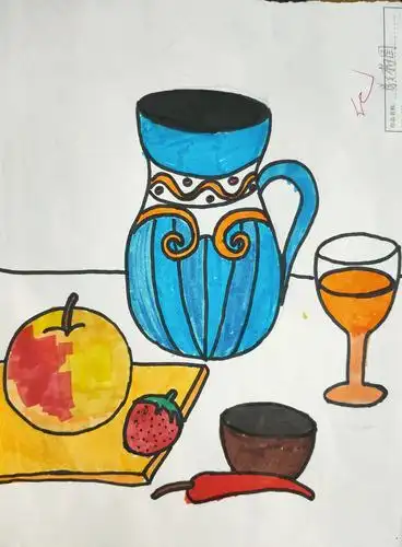 戚东小五年级上美术作业展