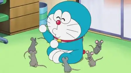 哆啦a梦:大雄妈妈要求哆啦a梦把老鼠们送走,大雄被吓晕了!