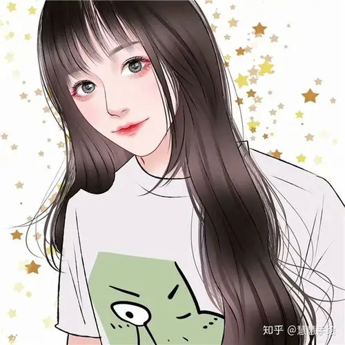 手绘现代气质美女头像微信手绘女气质头像头像手绘女生简单气质