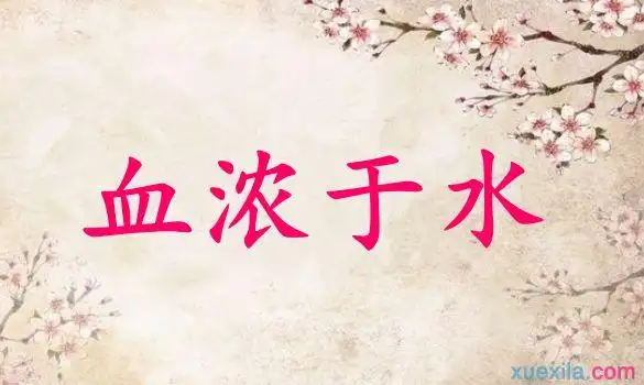 血浓于水的亲情