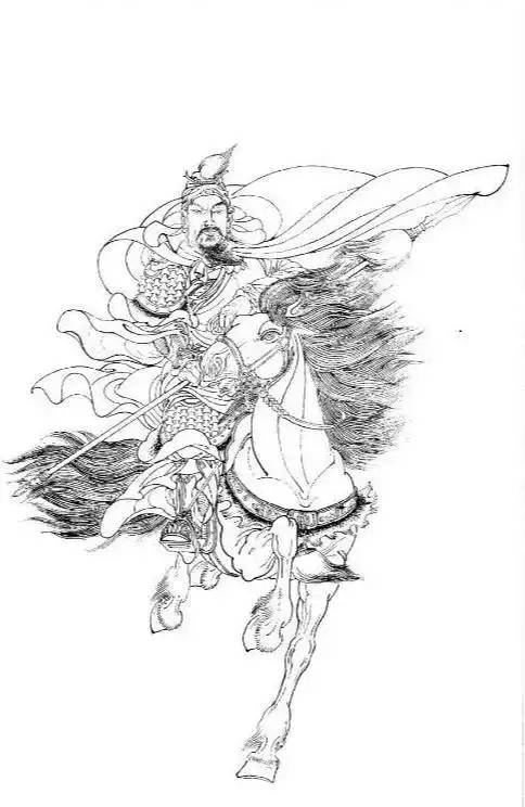 难得一见的武将白描画法,全部画一遍,学会画武将很简单_形象