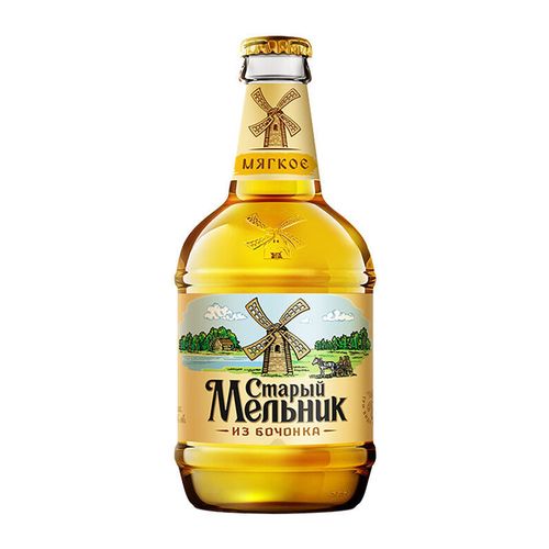 俄罗斯进口老米乐淡爽啤酒6瓶*450ml 大麦精酿浓烈玻璃瓶米勒啤酒