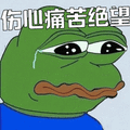 青蛙:伤心痛苦绝望表情包