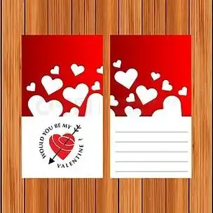 你愿意做我的情人节贺卡吗