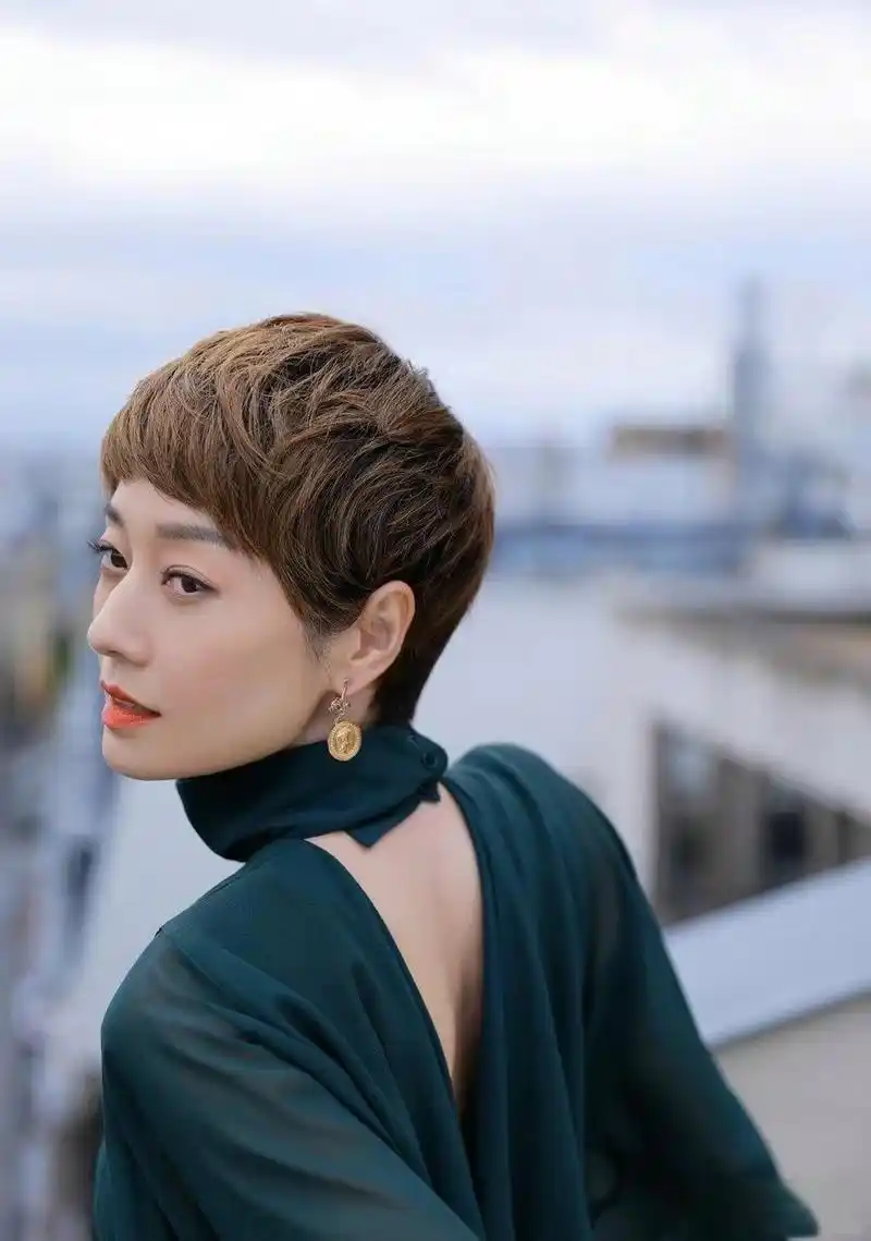 马伊琍:短发时尚新担当 马伊琍以她敢于突破传统的短发造型,展示了对