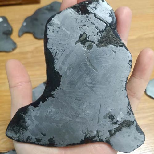 墨西哥toluca铁陨石切片上海天文馆藏同石的头切里的分切星星摆件