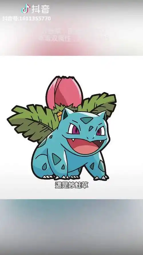 全国图鉴002号妙蛙草神奇宝贝精灵宝可梦宠物小精灵口袋妖怪