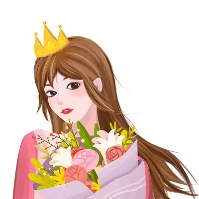 女神节卡通人物元素