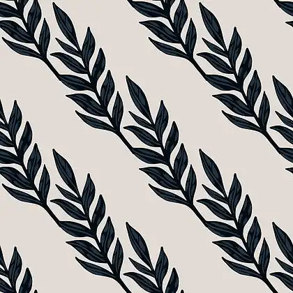 简单的植物无缝图案与手绘 i> i>树 /i> /i> i>叶 /i> i> i>树 /i> /i