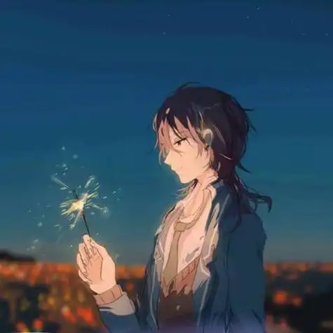 动漫意境唯美头像男