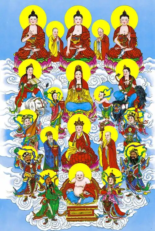 定制任意佛像木质1000片拼图佛教寺庙供奉菩萨唐卡宗教 定做任意佛像