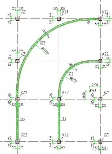 圆形弧形建筑如何定位放线