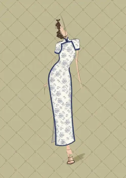 旗袍  #原创设计旗袍  #脑洞  #服装设计手绘