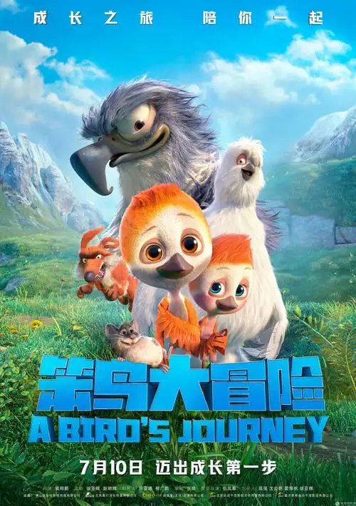 暑期温馨合家欢动画!电影《笨鸟大冒险》定档7月10日 成长旅途即刻开