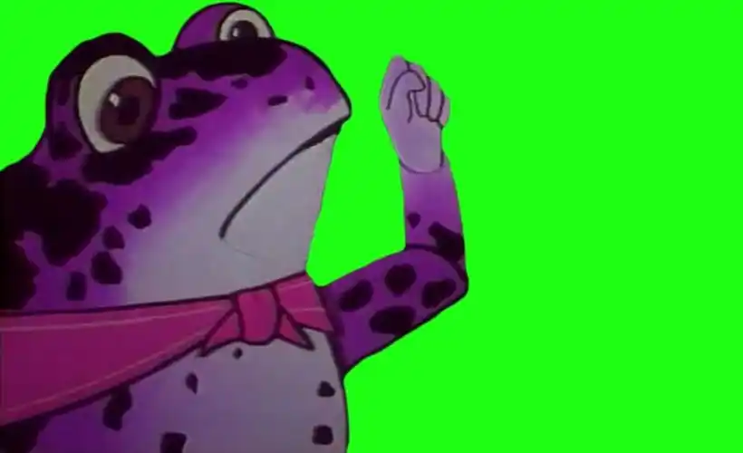 绿幕抠图葫芦娃里的蛤蟆精第一次抠视频练习