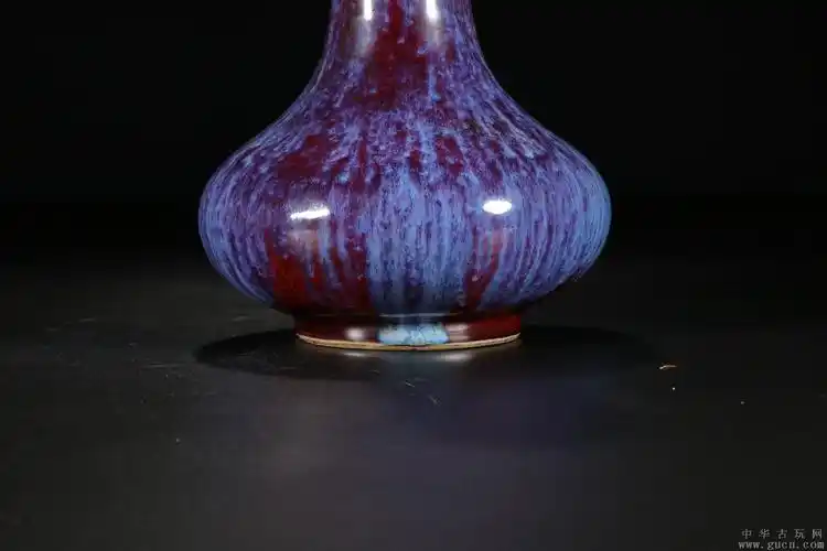 清代,"雍正年制"窑变釉荸荠瓶