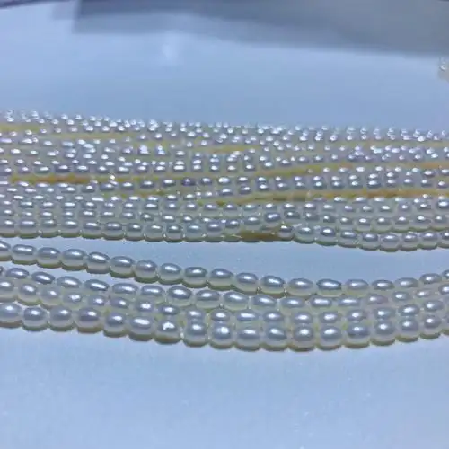 珍珠项链淡水珍珠小米粒珍珠 3mm迷你小珍珠 小清新风格简约百搭