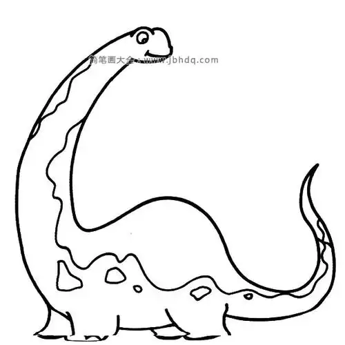 恐龙世界之板龙简笔画