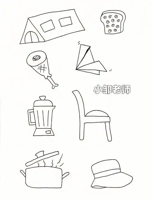 幼儿园简笔画  #生活用品  #生活用品简笔画  #7895小邹老师